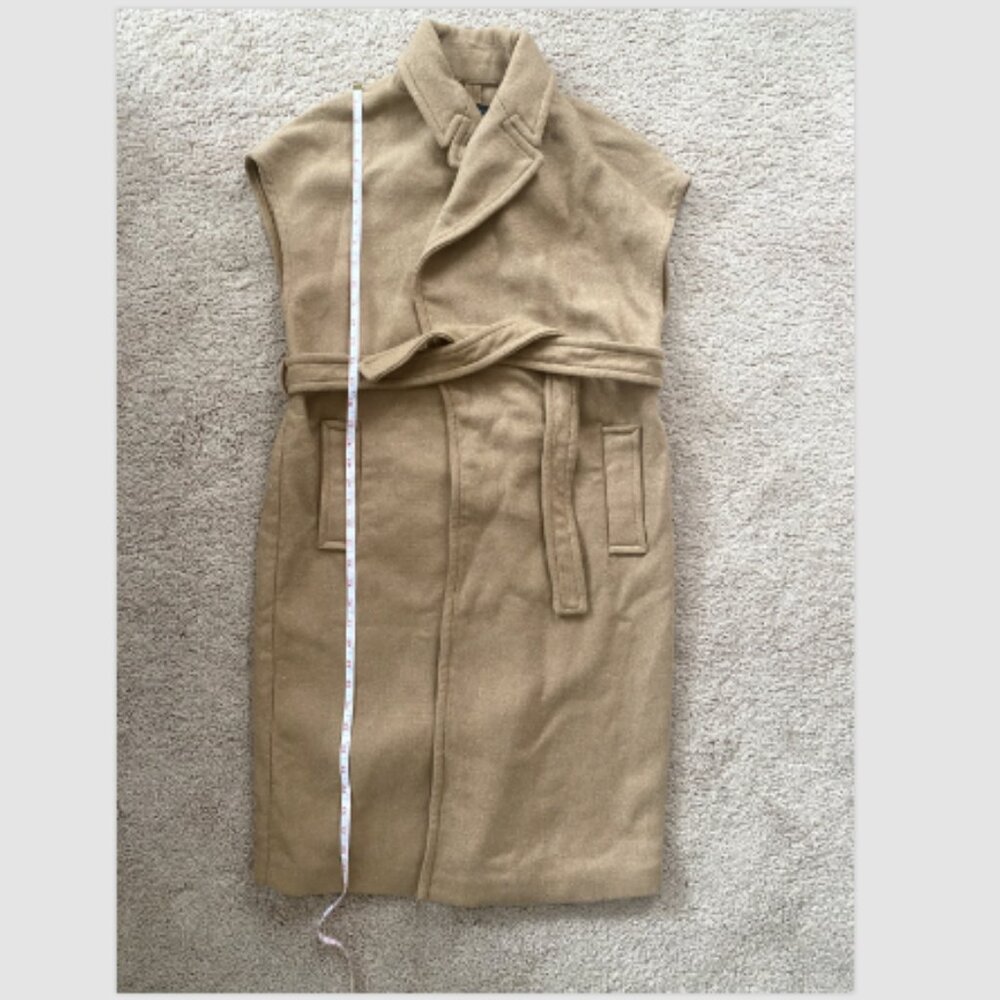 ZARA CAMEL WOOL BLEND COAT COLLECTION Size XS